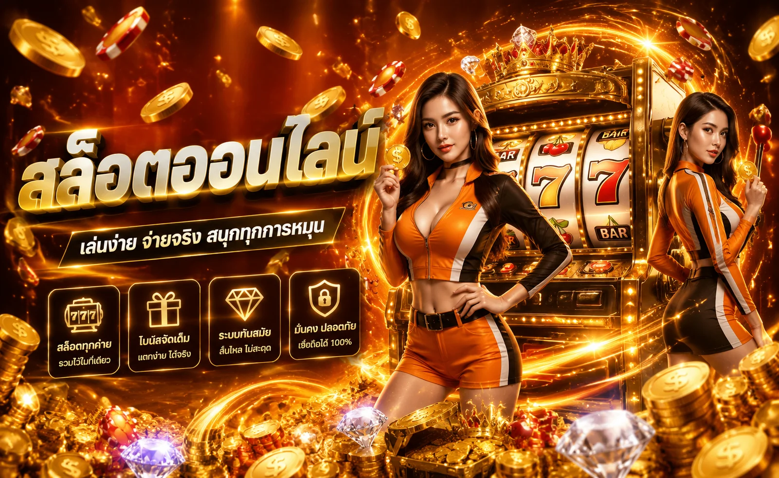 รวมเกมสล็อตและคาสิโนสดบน TH68